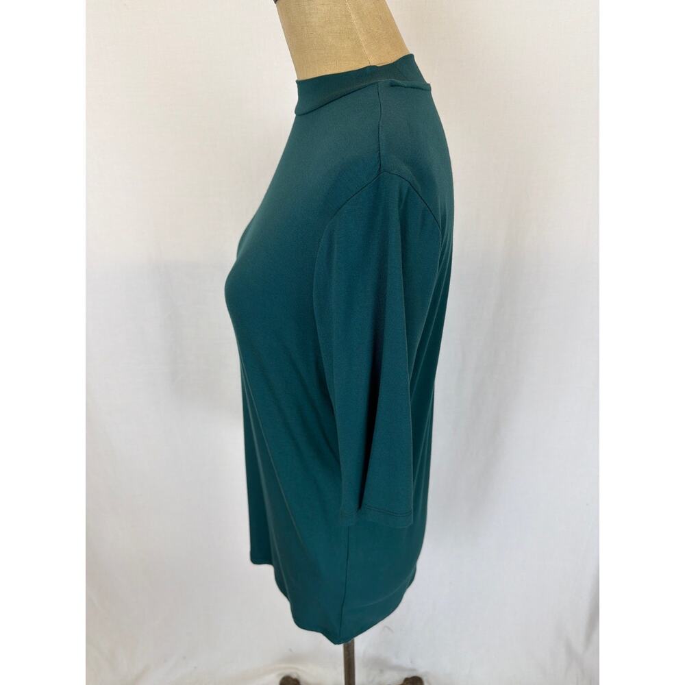 NWT Soya Concept Teal Short Sleeve Mock Neck Turtleneck #0525 XL - Picture 2 of 7